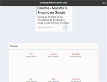 Tablet Screenshot of catalogopromociones.com